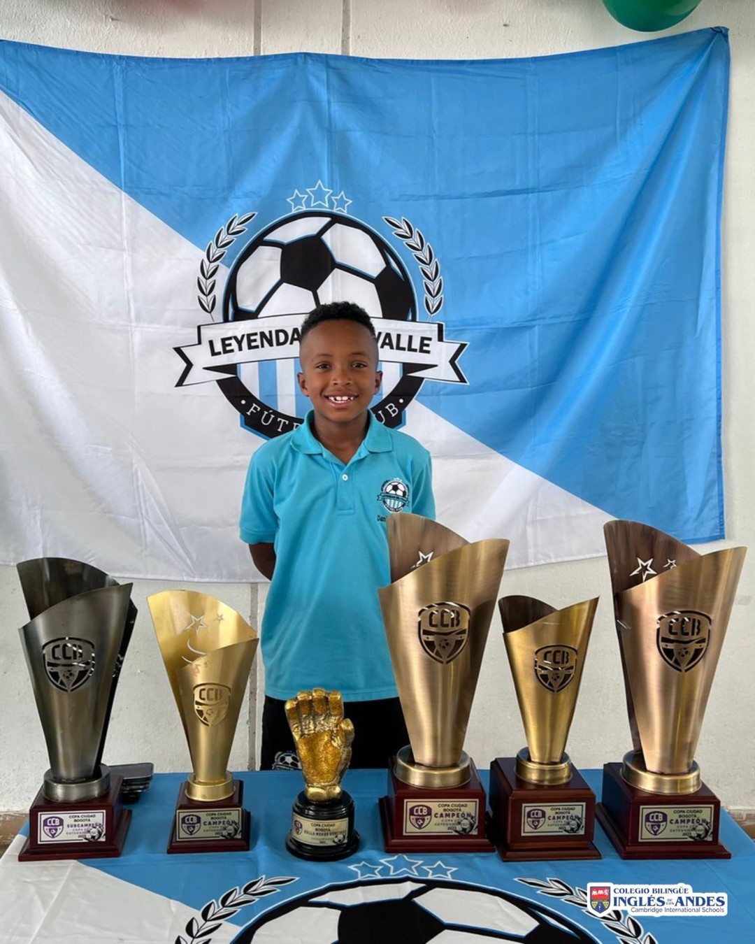 Daniel Choco Carabalí, campeón de fútbol con Legendas del Valle